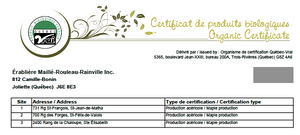 Certification biologique